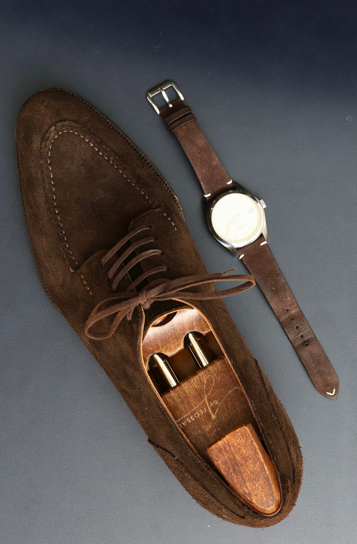 Dark Brown Nubuck Watch Straps