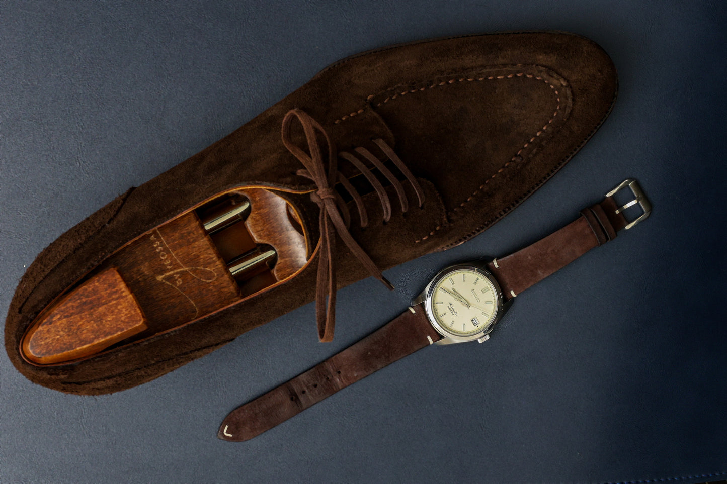 Dark Brown Nubuck Watch Straps